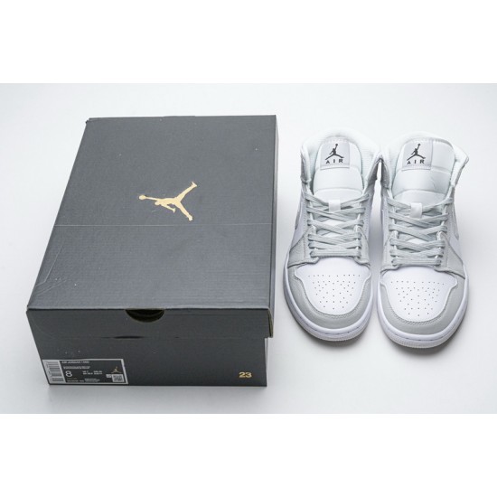 Air Jordan 1 Mid "White Camo" White Grey DC9035-100